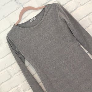 Tobi long sleeve grey dress